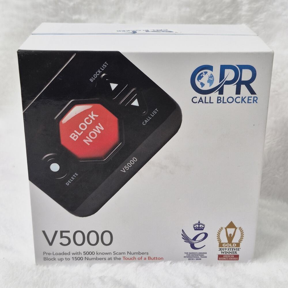 CPR V5000 Call Blocker for Landline Phones Block All Robocalls & Spam Calls